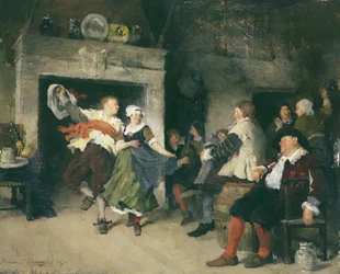 Couple Dancing in a Tavern